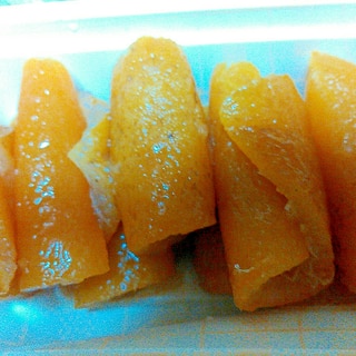 柚子の皮の甘露煮